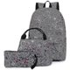 thumbnail image 1 of Mochilas informales YONGSHENG 3 uds. con cremallera para mujer, 1 of 5
