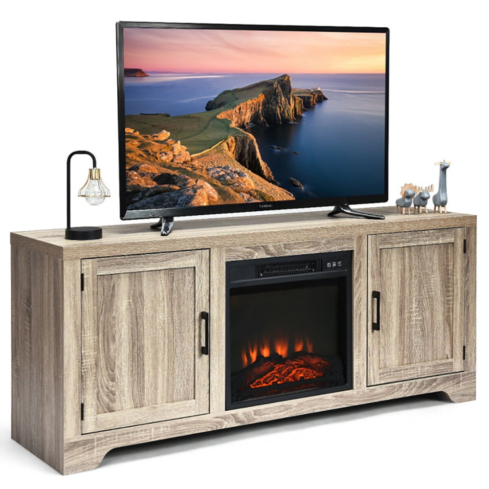 Finihen TV Stand, TV Cabinet, 65 Inch Media Component TV Stand with Adjustable Shelves, Media Entertainment Center with Storage, for Living Room, Bedroom, Brown