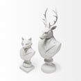thumbnail image 4 of White Resin Suited Fox Bust DÃ©cor Piece, 4 of 6
