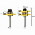thumbnail image 3 of Tongue and Groove Cutter Set 3 Flute 8MM Shank T Shape Woodworking Milling Cutter, 3 of 5