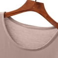 thumbnail image 3 of Ohufall Womens Modal Pj T-Shirts Classic Solid Round Neck Pajama Tops Summer Casual Light Short Sleeve Sleepwear Tees Soft Comfy Loungewear Undershirt for Women, 3 of 7