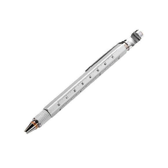 TIMIFIS un Hachoir, Règle de Stylo à Fonction 8-en-1, Stylo Tournevis Tactile, Stylo Multifonction, Stylo à Bille en Métal 1 ml, Organisateur de Bureau