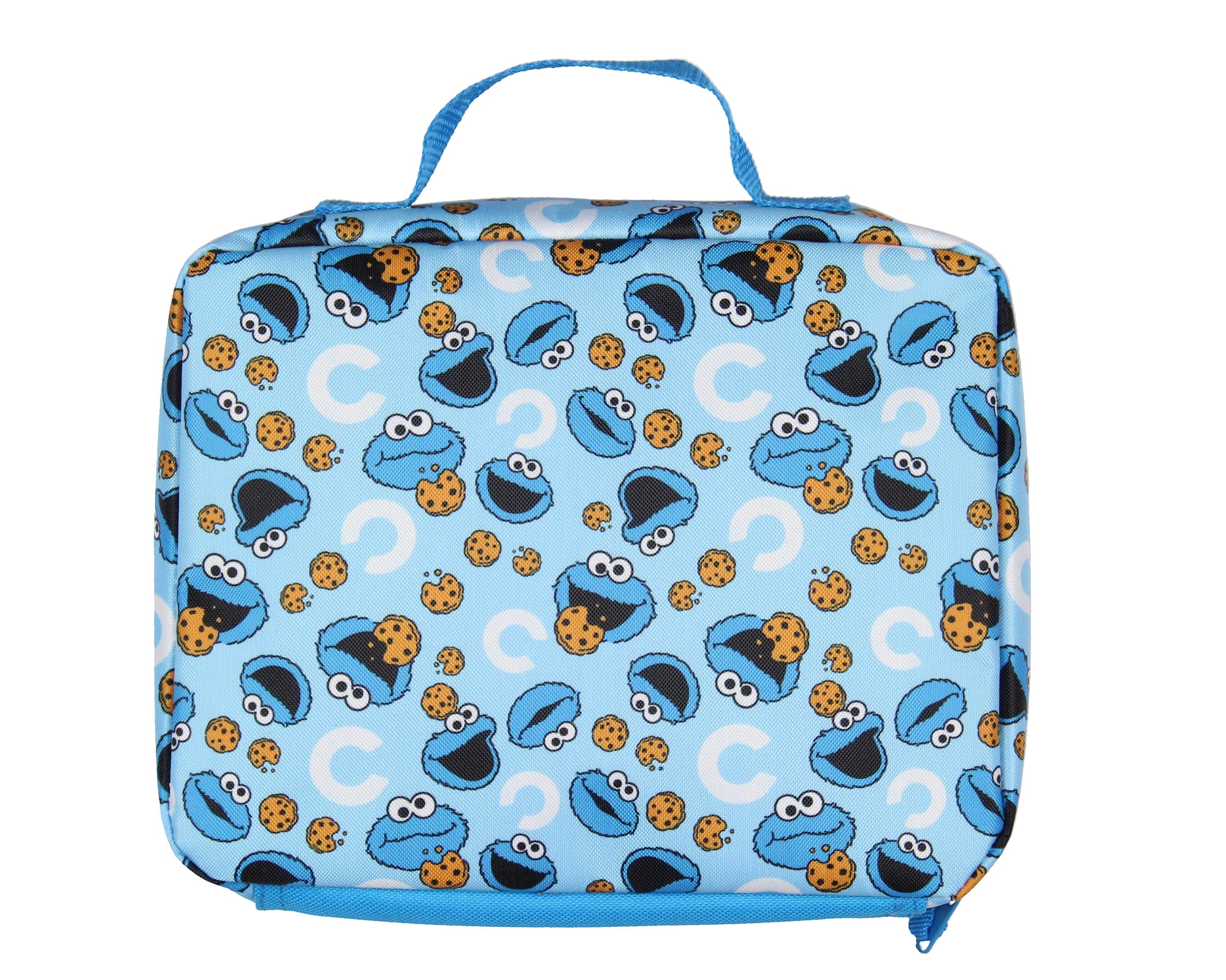 Sesame Street Still Hungry Cookie Monster All Over Insulated Lunch Box Bag Tote 10"