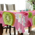 thumbnail image 5 of Yayeee Tablecloths 54" x 54" Rectangle Wrinkle Resistant Party Table Cover, Floral Raspberries, 5 of 8