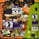 thumbnail image 2 of Cartel De Halloween Decoración De Mesa De Madera Decoración De Bandeja Escalonada De Estilo Rústico Adorno De Murciélago Independiente Con Rayas De Halloween Bandeja Escalonada, 2 of 8