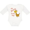 thumbnail image 3 of Inktastic My Nonno Loves me- cute giraffe Boys or Girls Long Sleeve Baby Bodysuit, 3 of 5