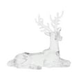 thumbnail image 3 of Clear Reindeer Figurines for Tabletop Centerpiece, Cute Deer Statues, Lifelike Elk Decorations for Christmas Holiday Festive Home Decor, 3 of 6