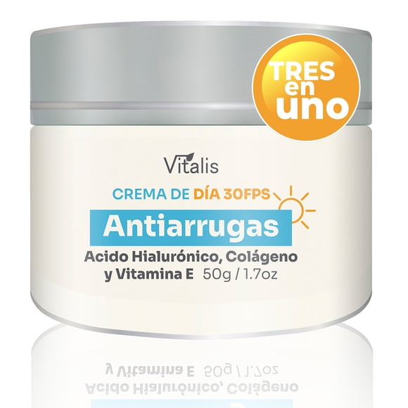 Crema Antiarrugas FPS30 Reafirma Hidrata y Protege Vitalis