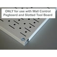 thumbnail image 4 of Wall Control Pegboard Shelf 4in Deep Pegboard Shelf Assembly for Wall Control Pegboard and Slotted Tool Board – Black, 4 of 8