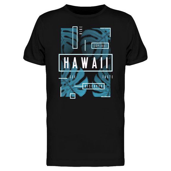 Hawaii Stylish Modern Leaves T-Shirt Men -Image by Shutterstock, Male 3X-Large