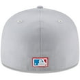 thumbnail image 4 of Men's New Era Gray New York Yankees Cooperstown Collection Wool 59FIFTY Fitted Hat, 4 of 6