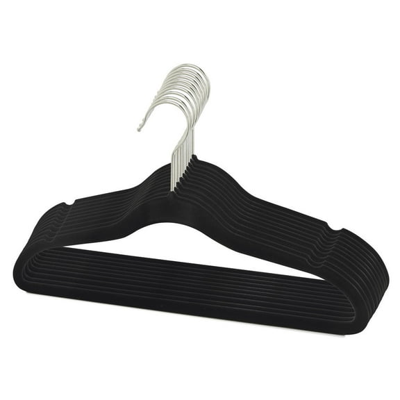 Petite Size Slim-Line Black Shirt-Pant Hangers