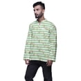 thumbnail image 2 of Atasi Mandarin Collar Printed Cotton Traditional Kurta For Men Casual Shirt, 2 of 5