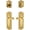 Lifetime Brass, variant on Grandeur 835440 Parthenon Solid Brass Right Handed Single Cylinder Keyed Entry Leverset