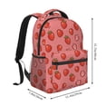 thumbnail image 2 of Pofeuu Red Strawberry Print Backpack for Men and Women - Basic Bookbag Casual Daypack Backpacks for College Work Travel-One Size, 2 of 5