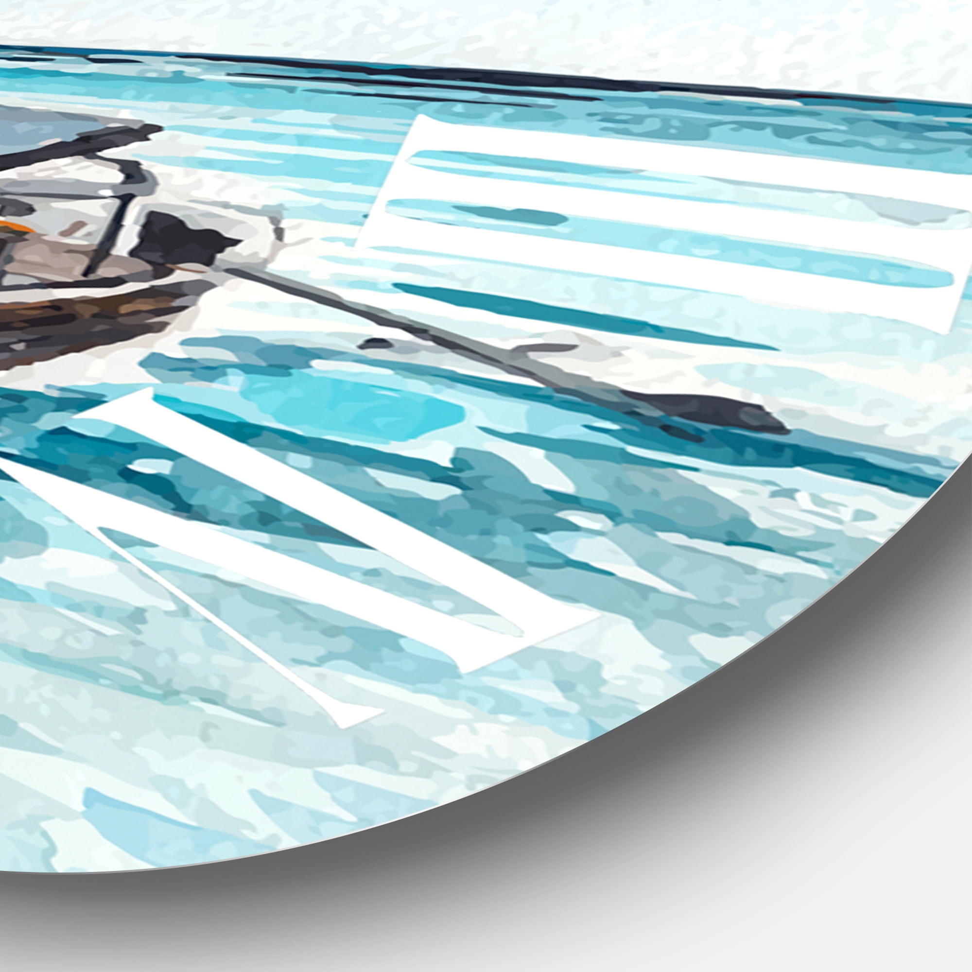 Designart 1 in Coastal Wall Clock