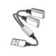 thumbnail image 1 of wonima11 USB A Splitter, USB A Male to 2 Female USBA Y Splitter, USB Splitter 1 in 2 Out Support Charging and Data Transfer for Printer/Keyboard/Flash Drive/PlayStation/Laptop/LED/Headsets Etc, 1 of 1