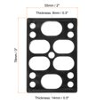 thumbnail image 2 of Unique Bargains Skateboard Riser Pads, 2pcs 3x2' Skateboard Angled Wedge Pads, Black, 2 of 5