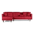 thumbnail image 2 of Sala Modular Sofá Cama De Lino Rojo Makora Modelo Harper, 2 of 10