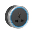 thumbnail image 1 of Universal 3-Pin Track Sockets Power Sockets Adapter Power Track Socket Outlet Versatile Electric Mobile Track Socket Slidable Wall Outlet with Blue LED Ring, 1 of 8
