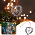 thumbnail image 2 of Hearted Christmas Ornament Metal Santa Christmas Hanging Decoration Indoor Outdoor Christmas Tree Decoration, 2 of 9