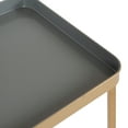 thumbnail image 6 of Kate and Laurel Celia Modern Tray Side Table, 18 x 12 x 26, Gray and Gold, Foldable Rectangular End Table for Storage and Display, 6 of 7