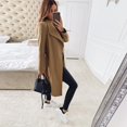 thumbnail image 6 of LYXSSBYX Womens Long Sleeve Dress Women Long Sleeve Hairy Open Front Short Cardigan Suit Jacket Solid Long Coat, 6 of 9