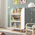 thumbnail image 3 of LuxenHome Children's Multi-Functional 3-Shelf Bookcase Toy Storage Bin, White, 3 of 6