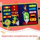 thumbnail image 5 of Juego Educativo para Aprender Habilidades Motrices Finas, Juguete de Dinosaurio Tablero Montessori Portátil para Niños Mesa de Actividades Montessori 1 2 3 4 Años, 5 of 5