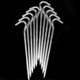 thumbnail image 2 of 18cm long metal tent pegs heavy duty ground camping, 10 pegs, 2 of 5