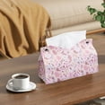 thumbnail image 3 of Tissue Box Cover Square Tissue Case Cute Tissue Box Holders Tissue Cover Box With Tissue Cell Phone Facial Paper Organizer For Kitchen Bathroom Vanity Countertops Bedroom Dressers And Tables Gift, 3 of 7
