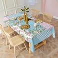 thumbnail image 5 of Pioneer Flower Floral Print Pattern Rectangle Tablecloth 60"x120",Waterproof Polyester Rectangle Table Cloth, Wipeable Spillproof Polyester Tablecloth for Dining, Camping, Indoor and Outdoor, 5 of 6