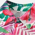 thumbnail image 5 of Elainilye Fashion Summer Toddler Baby Boy Hawaiian Shirt Casual Beach Wear Print Short-sleeved Shirt Top Sizes 1-5Y,Multi-color, 5 of 7