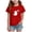 B1-Red, variant on CAUYDY Kids Girls Halloween T-Shirts Tee, Short Sleeve Cute Pumpkin Ghost Daisy Print Crew Neck Fall Casual Tops for Kids Sizes 9-10 Years