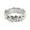 O-Silver, variant on Rinsvye 2 in 1 Womens Chunky Ring Set Vintage Black Ring Engagement Chunky Rings for Women Wedding Band Ring Set