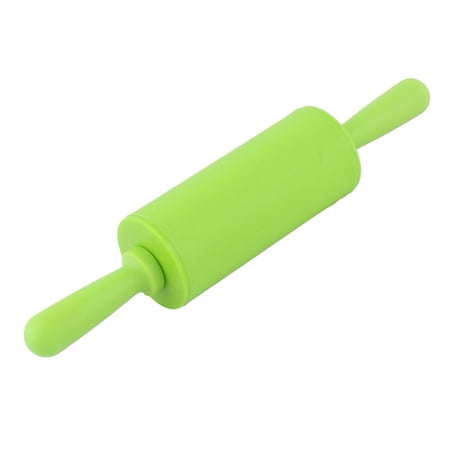 Restaurant Silicone Surface Dumpling Cookie Making Tool Dough Rolling Pin Green