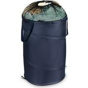 Household Essentials Pop-Up Hamper, Navy/Natural
