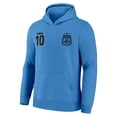 thumbnail image 3 of Buzo con capucha tipo pulóver Icon Sports Messi Argentina para niños, celeste, 3 of 7