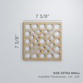 thumbnail image 3 of Ekena Millwork 7 3/8"W x 7 3/8"H x 3/8"T Extra Small Harlingen Decorative Fretwork Wood Wall Panels, Cherry, 3 of 3