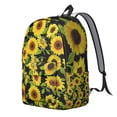 thumbnail image 2 of Stylish Sunflower Flowers Backpack with Padded Computer Compartment Perfect for School and Work Essentials Heavy Duty Bookbag with Accessory Pockets Excellent Gift, 2 of 5