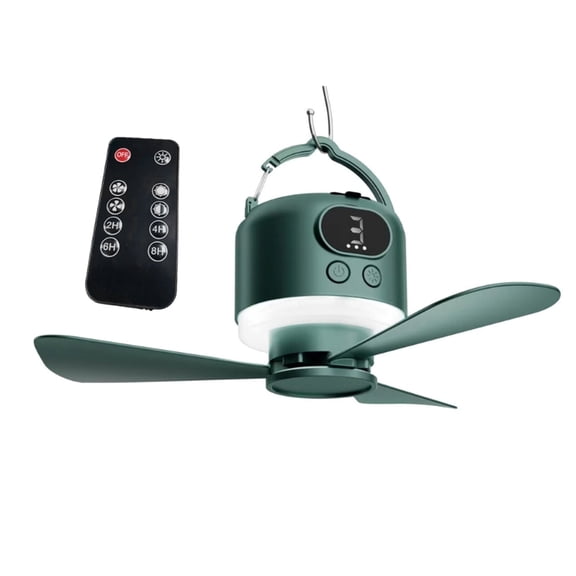 10400mAh USB Charging Ceiling Fan with 3 Adjustable Speeds and Timers Function