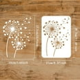 thumbnail image 3 of 1pc Hearts Dandelion Painting Stencil Reusable Drawing Template Hollow Out Stencil for Painting on Wood Furniture 8.3x11.7inch, 3 of 10
