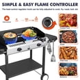 thumbnail image 4 of Frizi 150,000 BTU 2-Burner Outdoor Gas Stove with Side Shelves, Auto-Ignition & Regulator, 4 of 7
