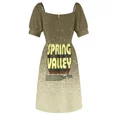 thumbnail image 6 of Spring Valley New York Retro Stripes Sleeveless Dress Women dresses summer dress for women dress korean style, 6 of 6
