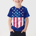 thumbnail image 2 of Afuyipoi Boys T-Shirts,Short Sleeve Comfortable Crew Neck Independence Day Clothes Multicolor 7-8 T, 2 of 5