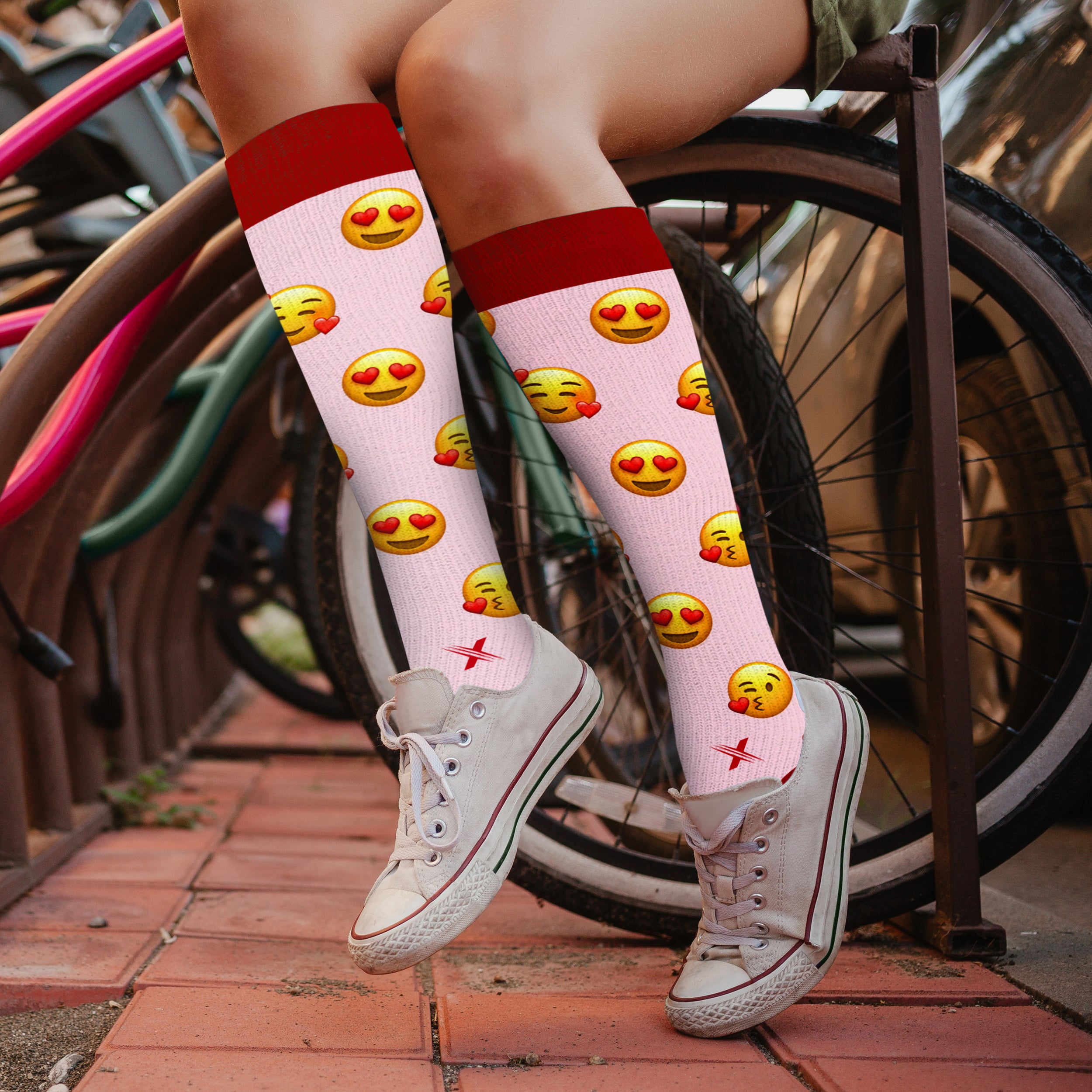 Emoji Fun And Expressive Compression Socks - 3 Pair