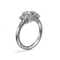 thumbnail image 4 of 1.20 Carat Excellent Radiant Cut Natural Diamond Beautiful Three Stone Bridal Ring for Bride Solid 950 Platinum Size 5, 4 of 8