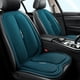 thumbnail image 2 of Fundas universales para asientos de coche, delanteras y traseras, color azul, transpirables, impermeables, juego completo de alfombrillas de seda de hielo para coche, protector verde, 2 of 5