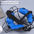 thumbnail image 2 of Full-Face Baseball Catcher Mask, Secure Fit Provides Protection and Comfort ,Does Not Obstruct View,Blue,1 x baseball face protector,Blue, 2 of 7