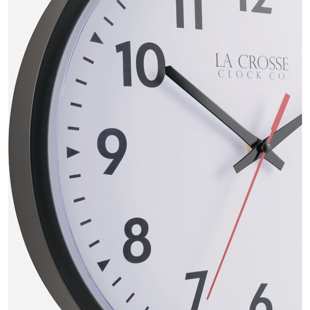 La Crosse Clock 404-2636 13 inch Commercial Silent Sweep Analog
